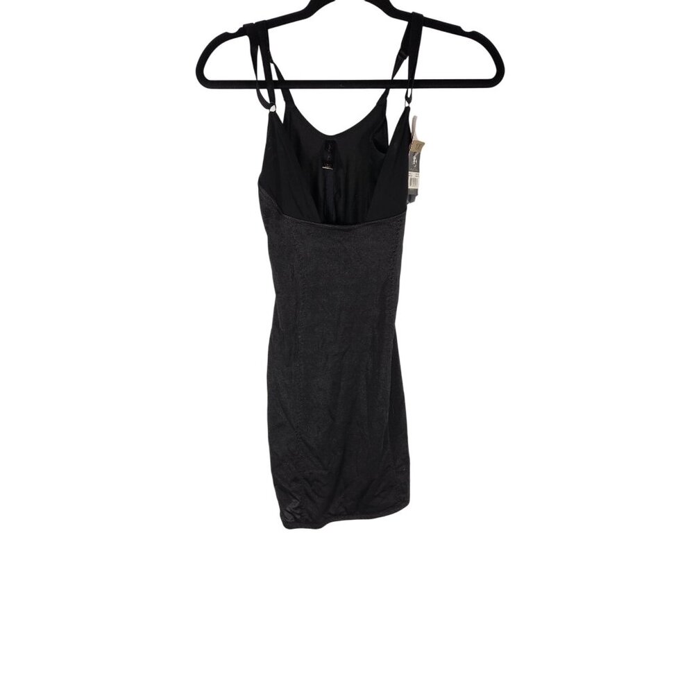 NWT Marilyn Monroe Womens Intimates Shapewear Slip Black No Ride Up 1X